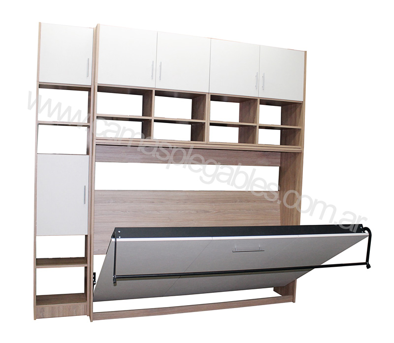 Cama-rebatible-plegable-abatible-volcable-2-plazas-horizontal-placard-biblioteca-001